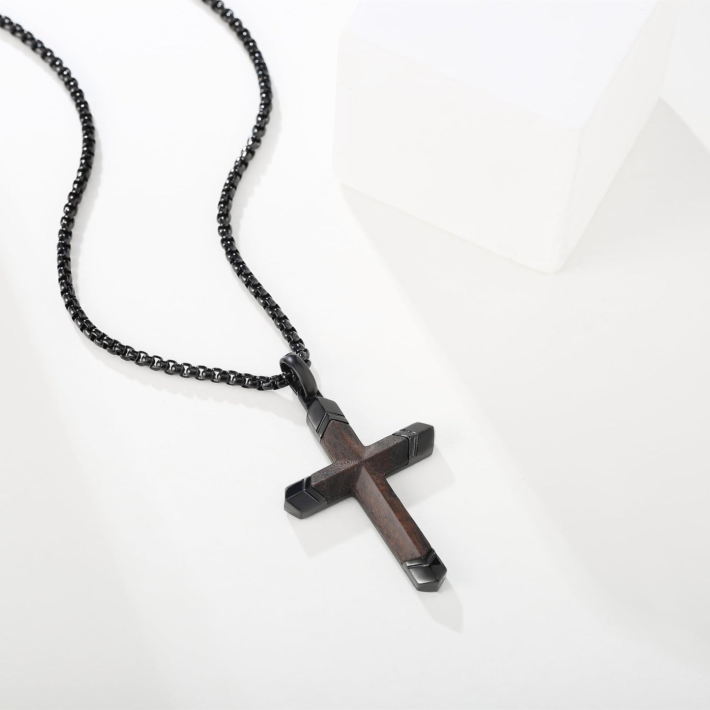 Wooden Cross Necklace