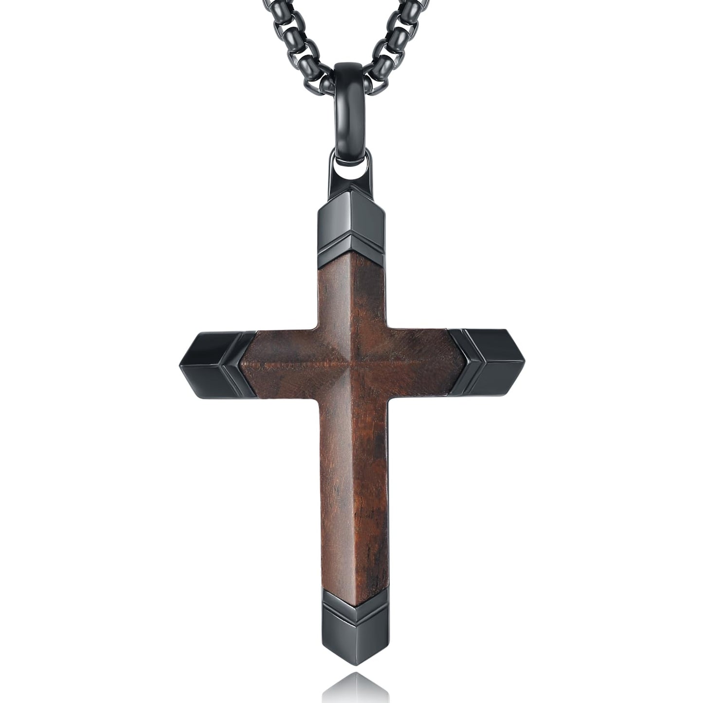 Wooden Cross Necklace