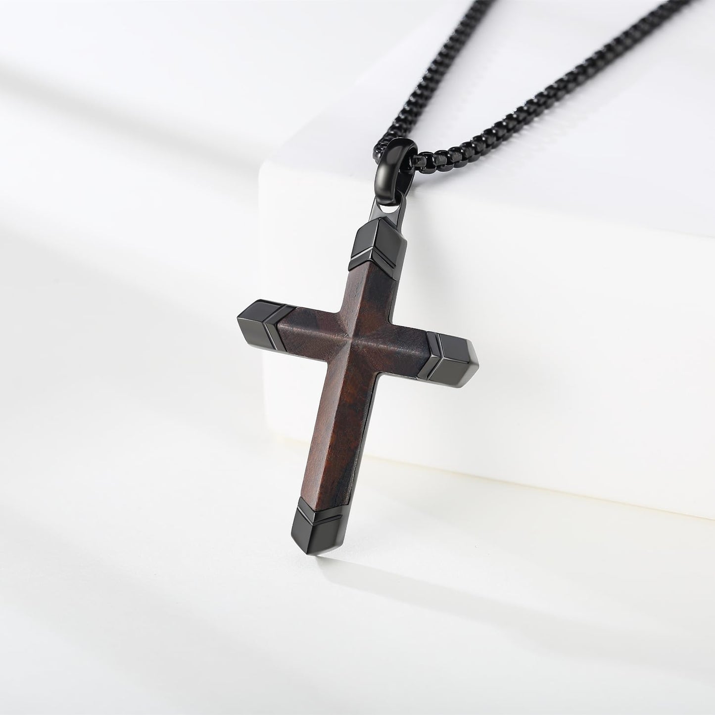 Wooden Cross Necklace