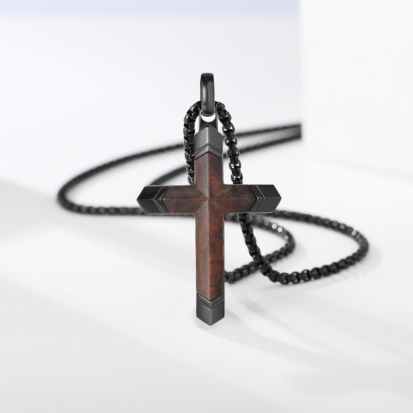 Wooden Cross Necklace